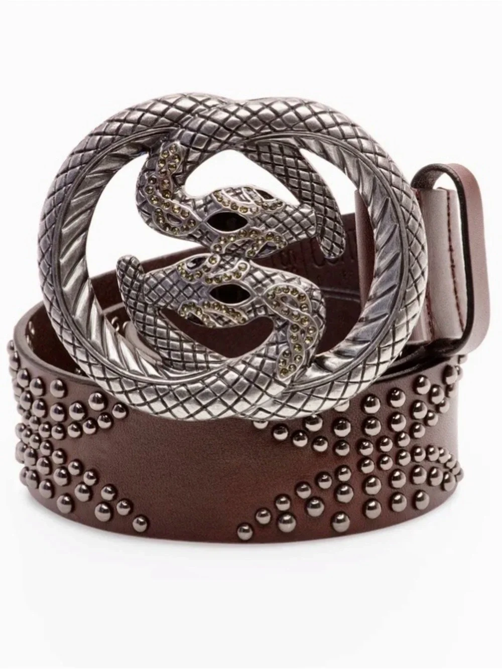 Contorno Snake Como Genuine Leather Belt NIB